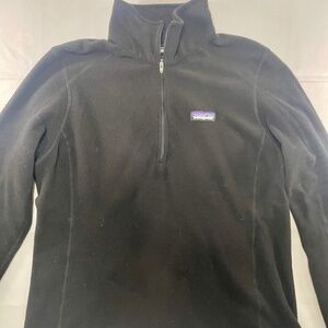 Patagonia Women’s Black Micro D Half-Zip Fleece Pullover - Size L